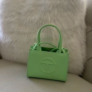 Mini Telfar green bag used once.